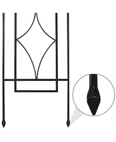 Sunnydaze Decor Steel Chic Diamonds Garden Trellis - Set of 2 - 48 in