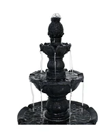 Sunnydaze Decor Pineapple Resin Outdoor 4-Tier Water Fountain