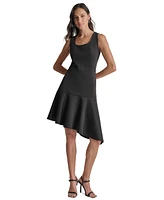 Dkny Women's Scoop-Neck Asymmetrical A-Line Dress