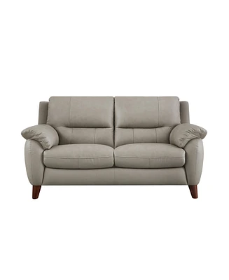 Lara 65" Top Grain Leather Loveseat