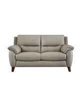 Lara 65" Top Grain Leather Loveseat