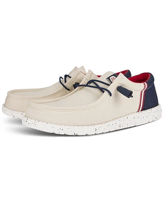 Hey Dude Men's Wally Funk Americana Casual Moccasin Sneakers from Finish Line