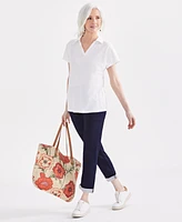 Style & Co Petite Linen-Blend Polo, Created for Macy's