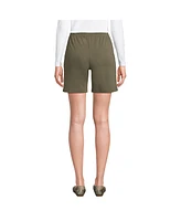 Lands' End Women's Sport Knit High Rise Elastic Waist Shorts