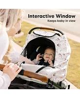 KeaBabies Warmzy Baby Car Seat Cover, Universal Stretch Fit Infant Carseat Covers for Babies, Winter Canopy
