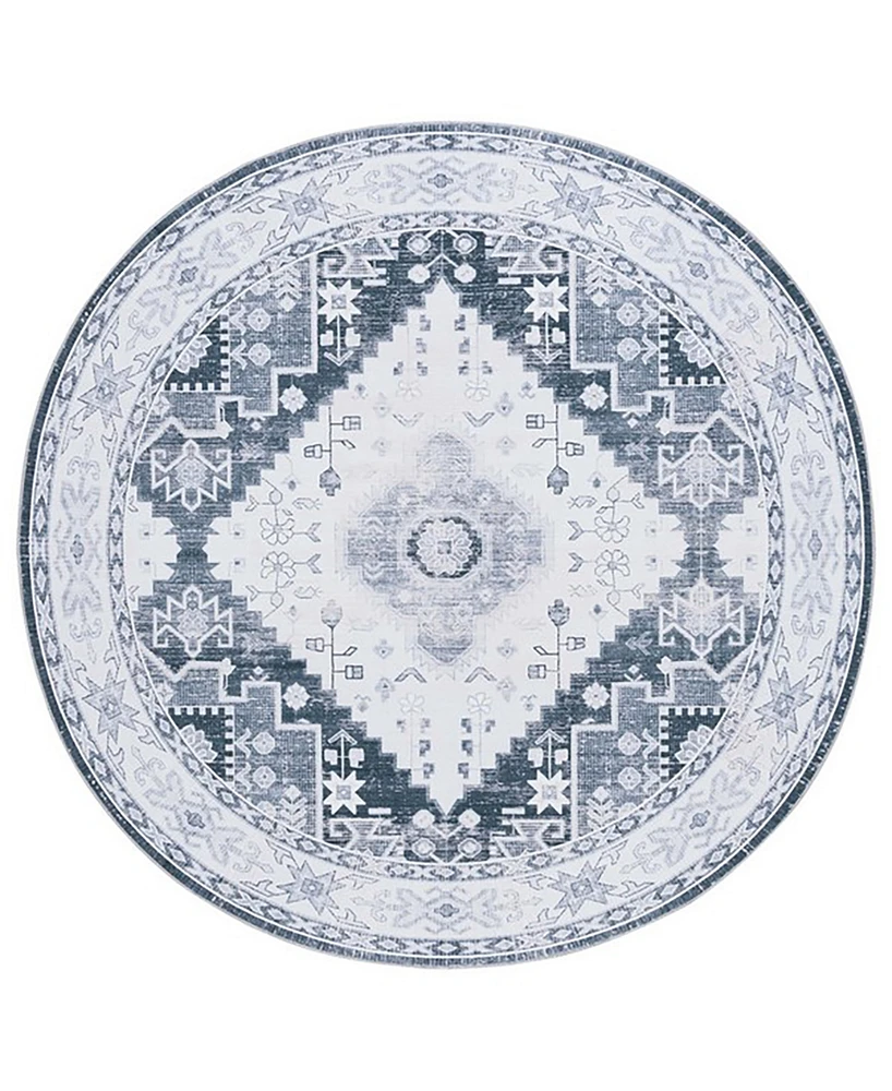 Safavieh Arizona Washable 107 ARZ107 6'x6' Round Area Rug