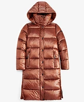 Bcbgmaxazria Women's Hooded Collared Puffer Coat