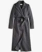 Dkny Women's Notched-Collar Double-Breasted Wrap Coat