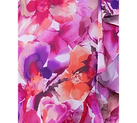 Xscape Plus Floral Blouson High-Low Dress