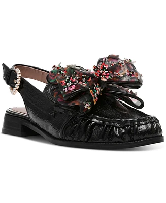 Betsey Johnson Women's Breyer Beaded Slingback Loafers