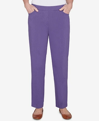 Alfred Dunner Charm School Women's Classic Charmed Average Length Pant