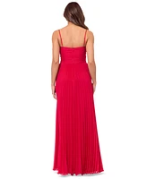 Xscape Women's Ruched Pleated Gown