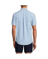 Lands' End Men's Short Sleeve Seersucker Shirt