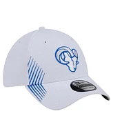 New Era Men's White Los Angeles Rams Active 39thirty Flex Hat
