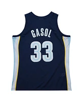 Mitchell Ness Men's Marc Gasol Navy Memphis Grizzlies 2008/09 Hardwood Classics Swingman Throwback Jersey