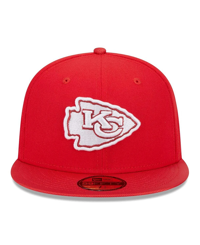 New Era Men's Red Kansas City Chiefs Active Ballistic 59fifty Fitted Hat