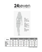 24seven Comfort Apparel Short Sleeve Knee Length V Neck Rouched Wrap Dress