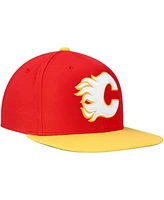 Mitchell Ness Men's Red Calgary Flames Core Team Ground 2.0 Snapback Hat