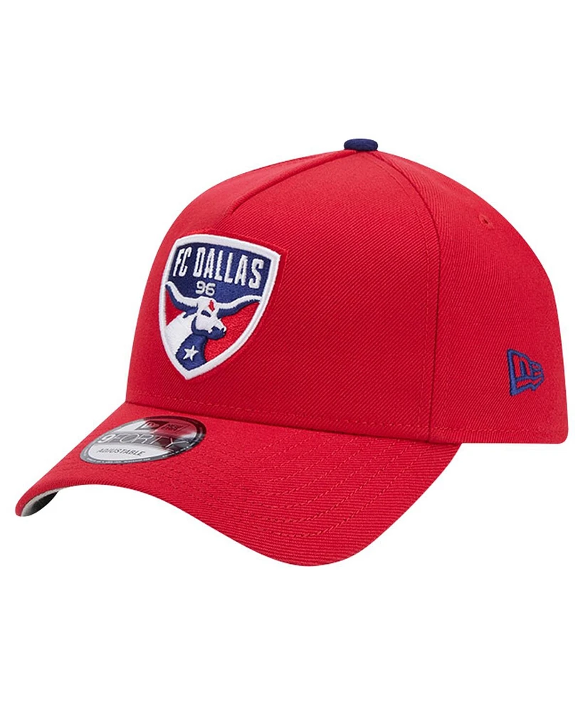 New Era Men's Red Fc Dallas 2024 Kick Off Collection 9Forty A-Frame Adjustable Hat