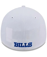 New Era Men's White Buffalo Bills Main 39Thirty Flex Hat