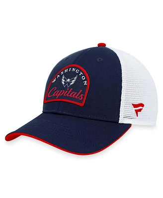 Fanatics Branded Men's Navy/White Washington Capitals Fundamental Adjustable Hat