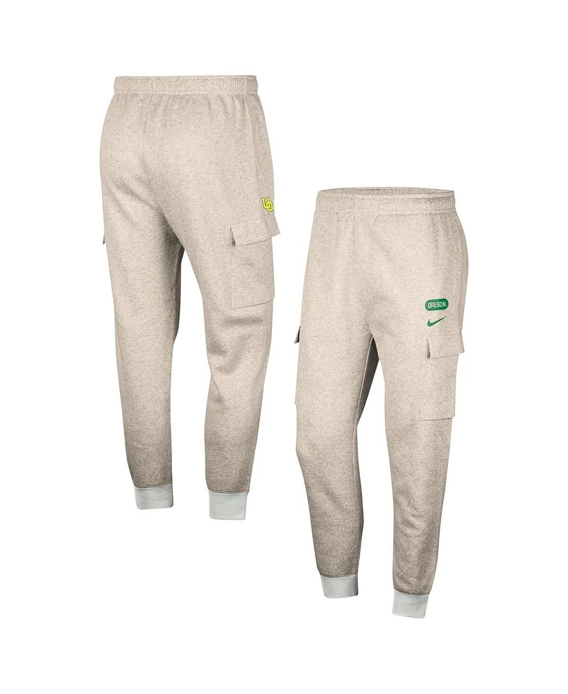 Nike Men's Oatmeal Oregon Ducks Club Cargo Jogger Pants