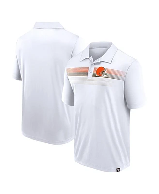 Fanatics Branded Men's White Cleveland Browns Victory For Us Interlock Polo