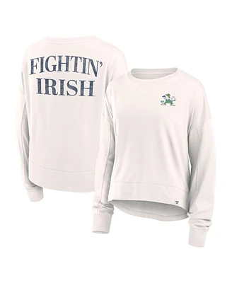 Fanatics Branded Women's White Notre Dame Fighting Irish Kickoff Full Back Long Sleeve T-Shirt