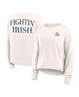 Fanatics Branded Women's White Notre Dame Fighting Irish Kickoff Full Back Long Sleeve T-Shirt
