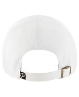 47 Brand Men's White Purdue Boilermakers Clean Up Adjustable Hat