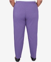 Alfred Dunner Plus Charm School Classic Charmed Average Length Pant