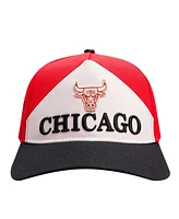 Pro Standard Men's Red/Black Chicago Bulls Pinch Chevron Adjustable Hat