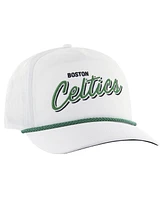 47 Men's White Boston Celtics Fairway Hitch brrr Adjustable Hat