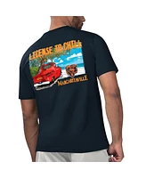 Margaritaville Men's Navy Chicago Bears Licensed to Chill T-Shirt