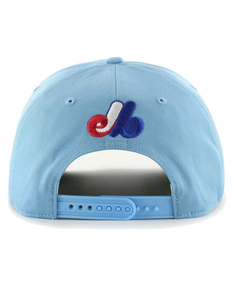 47 Brand Men's Powder Blue Montreal Expos Cooperstown Collection Wax Pack Premier Hitch Adjustable Hat