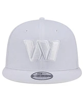 New Era Men's Washington Commanders Main White on White 9Fifty Snapback Hat
