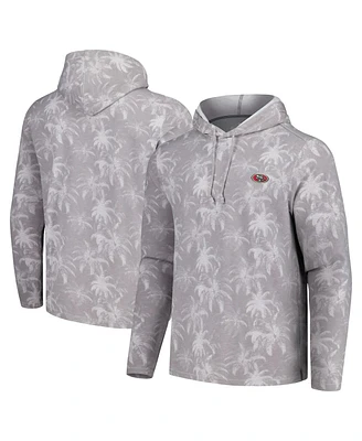 Tommy Bahama Men's Gray San Francisco 49ers Palm Frenzy Hoodie Long Sleeve T-Shirt