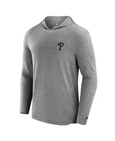 Fanatics Signature Men's Black Philadelphia Phillies Front Office Tech Lightweight Hoodie T-Shirt