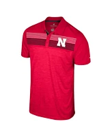 Colosseum Men's Scarlet Nebraska Huskers Langmore Polo