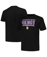 Fanatics Branded Men's Black Minnesota Vikings Big Tall Pop T-Shirt