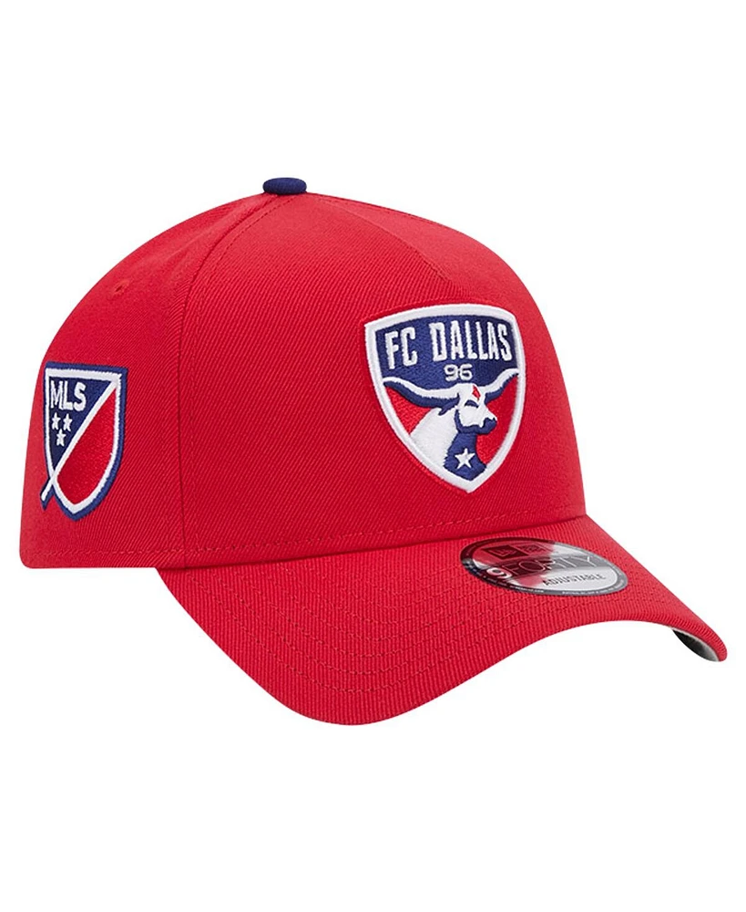 New Era Men's Red Fc Dallas 2024 Kick Off Collection 9Forty A-Frame Adjustable Hat