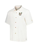 Tommy Bahama Men's White Los Angeles Dodgers Pitcher's Paradiso Button-Up Camp Shirt