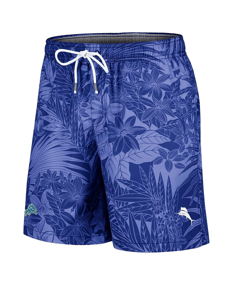 Tommy Bahama Men's Blue Detroit Lions Santiago Palms Board Shorts