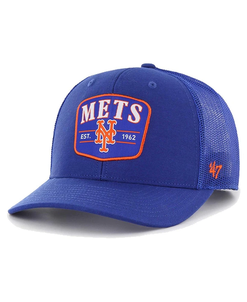 47 Brand Men's Royal New York Mets Squad Trucker Adjustable Hat