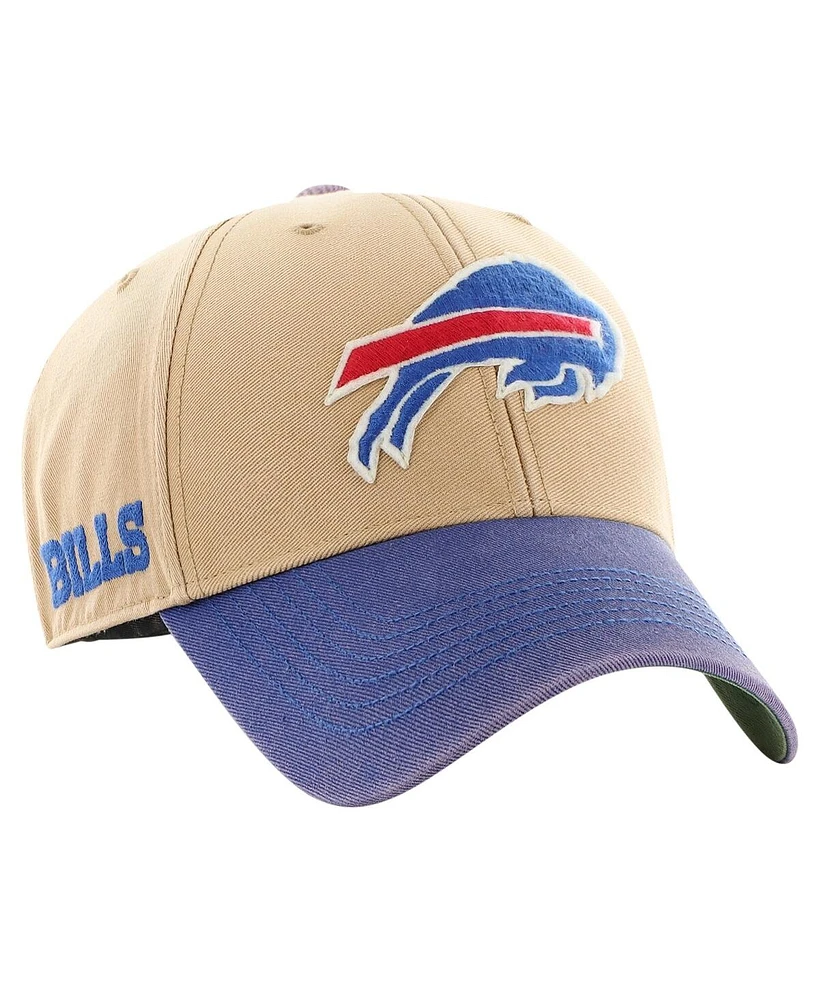 47 Brand Men's Khaki/Royal Buffalo Bills Dusted Sedgwick Mvp Adjustable Hat