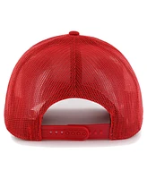 47 Brand Men's Red Los Angeles Angels Squad Trucker Adjustable Hat