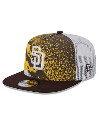 New Era Men's Brown San Diego Padres Court Sport 9Fifty Snapback Hat