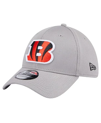 New Era Men's Gray Cincinnati Bengals Active 39Thirty Flex Hat