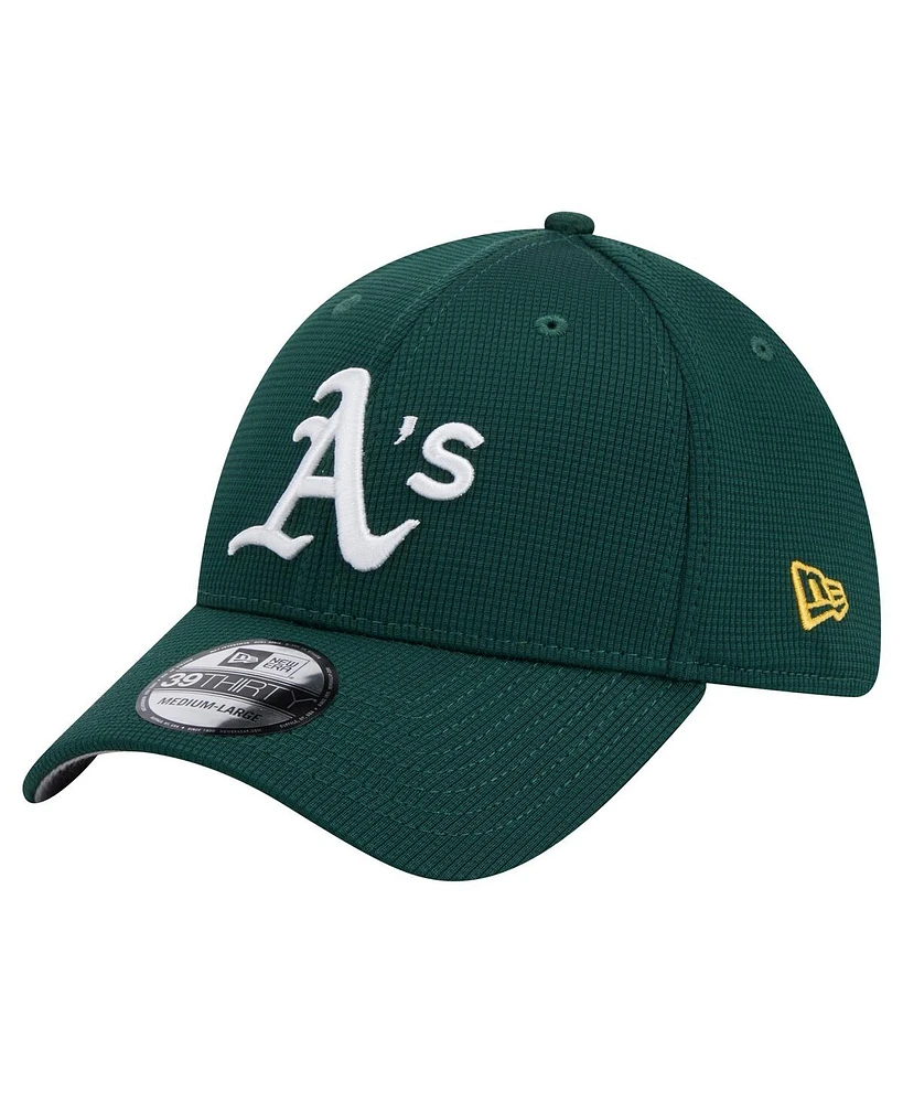 New Era Men's Green Oakland Athletics Active Pivot 39Thirty Flex Hat