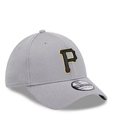 New Era Men's Gray Pittsburgh Pirates Active Pivot 39thirty Flex Hat